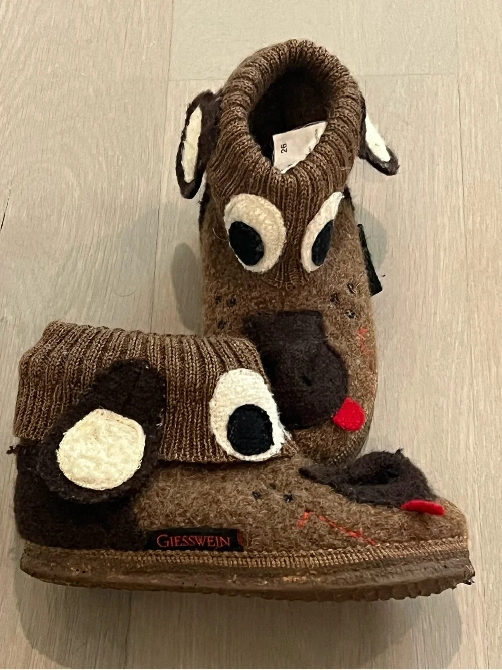 Giesswein wool boot slippers for kids size 26 (US 9.5)
